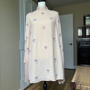 ASOS Pink Dress with Sequins and Fringe